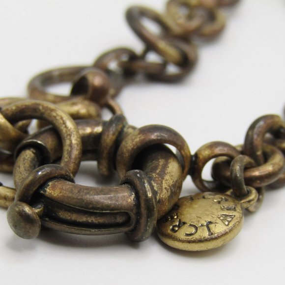 J. Crew Statement Necklace Milk Glass Rhinestones - Picture 4 of 4